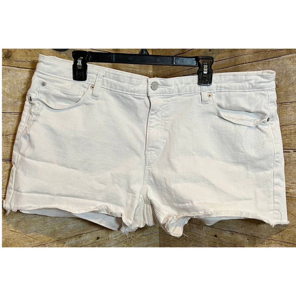 GAP SEXY BOYFRIEND DISTRESSED HIGH RISE CONCERT FESTIVAL WEAR DENIM SHORTS 18R